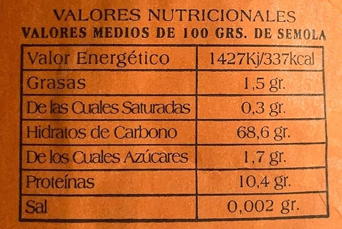 Sémola de trigo duro 500 gr - Imagen 4