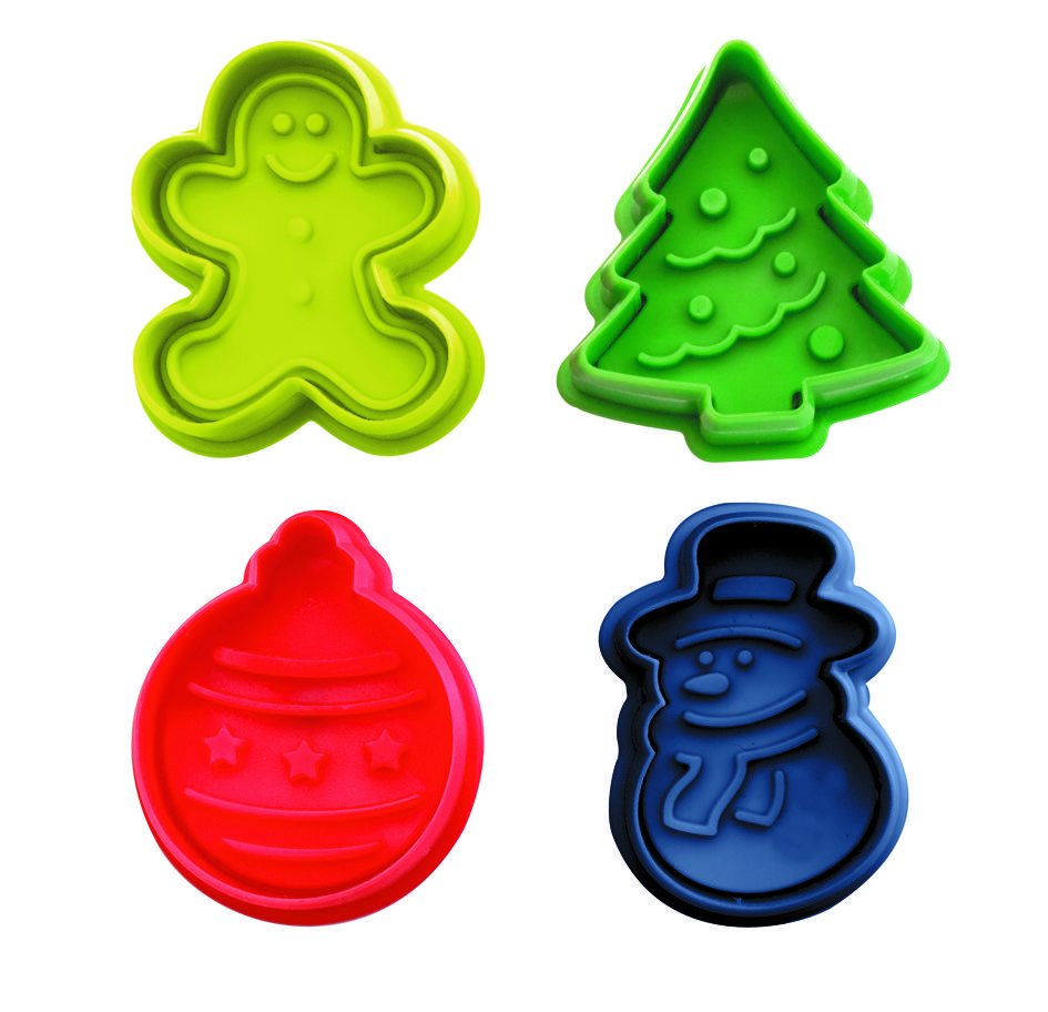 Cortapastas con expulsor de navidad