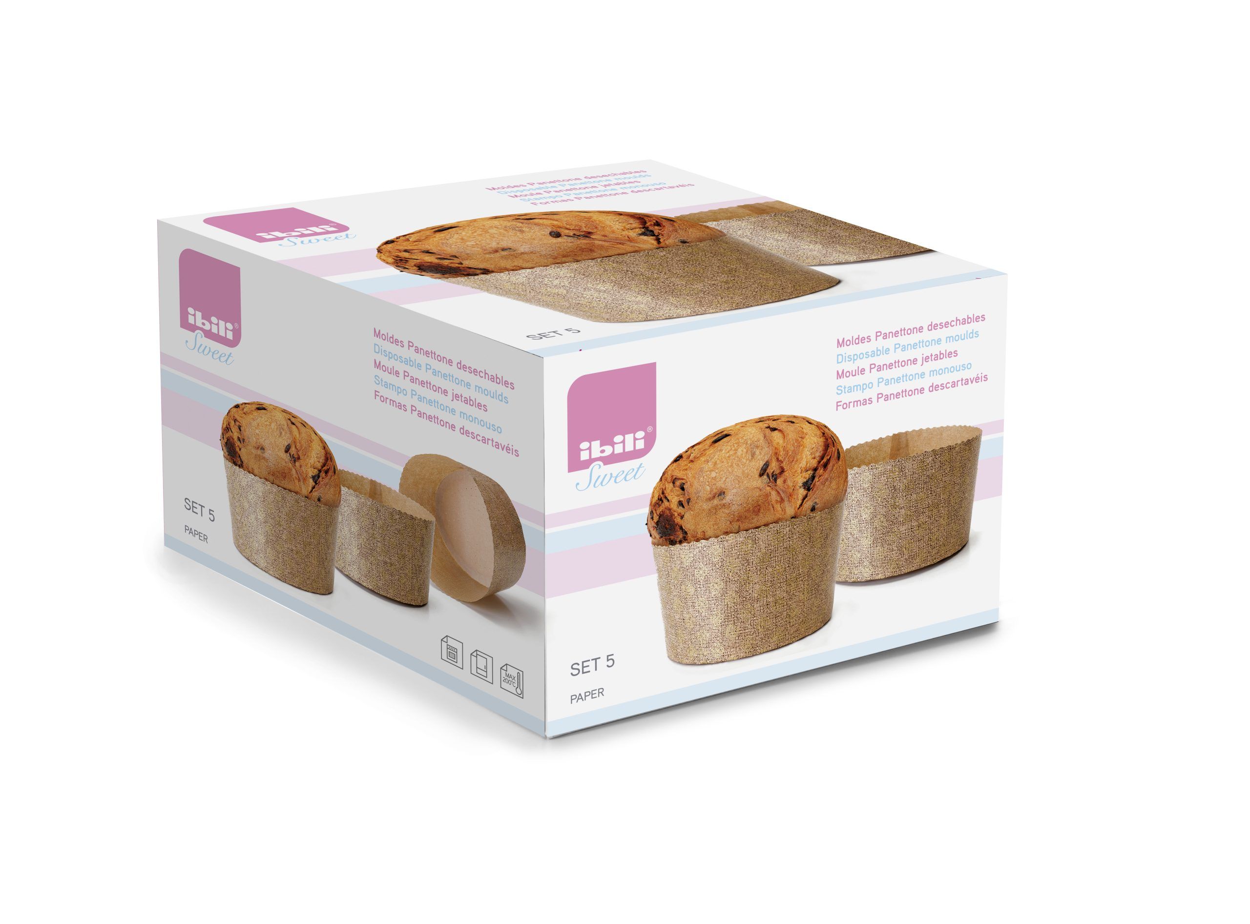 Molde de papel para panettone 500 gr - Imagen 2