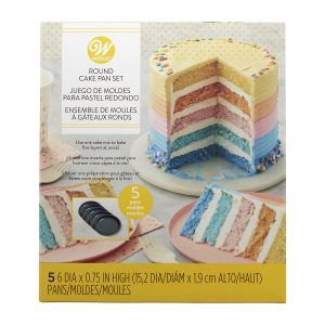 Pack 5 moldes redondos layer Cake