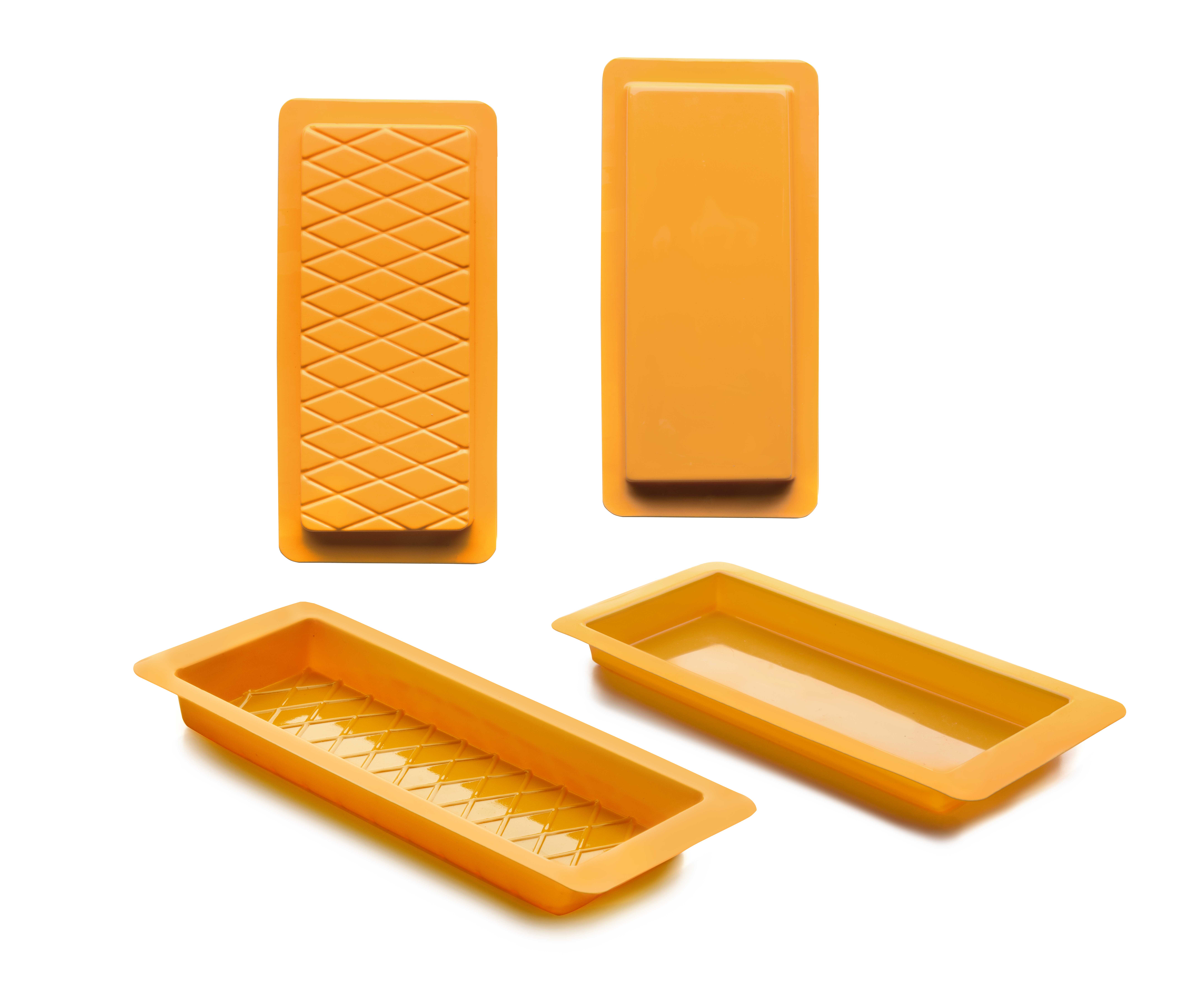 Molde para turrón; Liso y rombos
